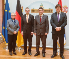 18 December 2018 National Assembly Deputy Speaker Veroljub Arsic and the members of the German delegation